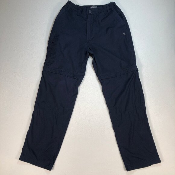 Craghoppers Pants Men's 30x30 Navy Convertible Solar‎ Shield Shorts Hiking - Picture 1 of 16